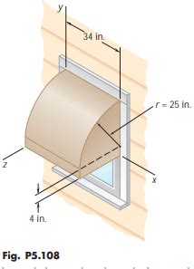 Solved A window awning is fabricated from sheet 